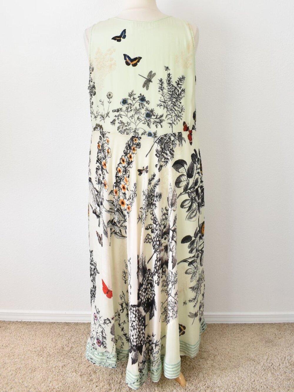 Kavita Bhartia Sleeveless A-Line Floral Maxi Dress - 2X - Picture 8 of 11